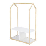 Penderie pour enfant en bois avec 2 casiers 42x7xH132cm