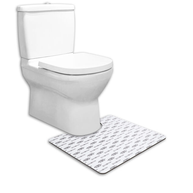 Contour WC PVC motif terrazzo noir et blanc 49,5x15cm