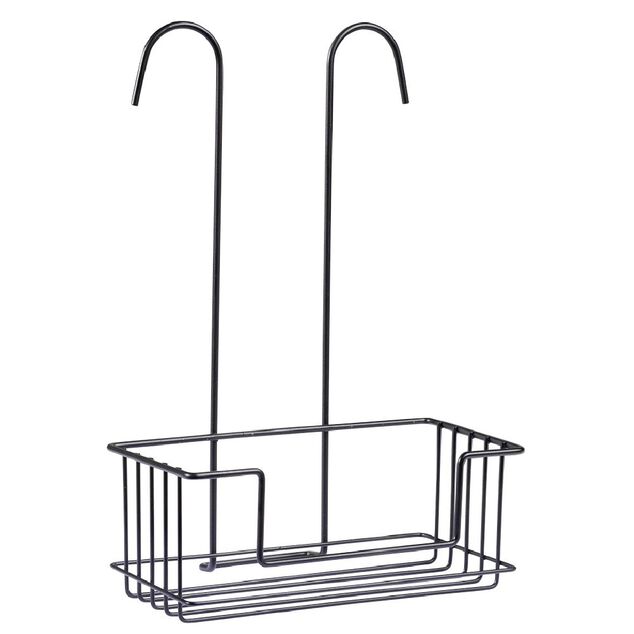 Serviteur de douche mitigeur m&eacute;tal noir