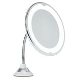 Miroir LED grossissant flexible et pivotant fixation ventouse