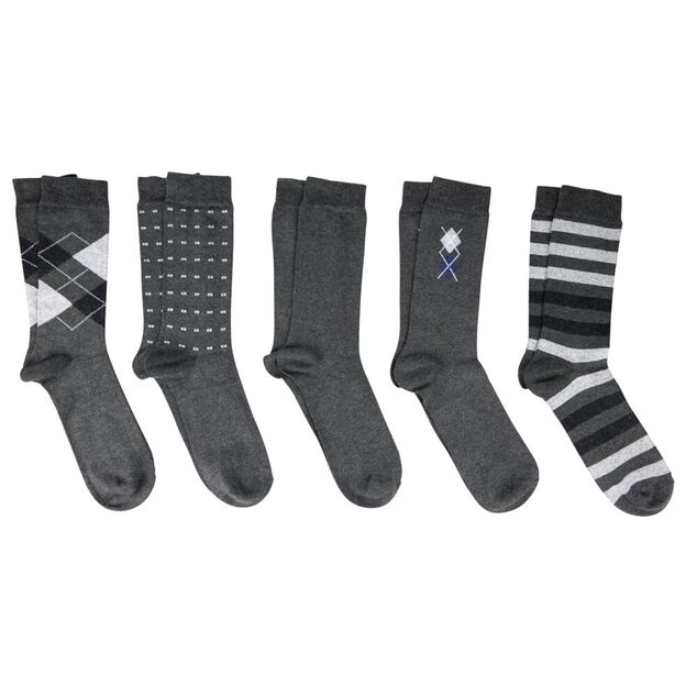 Chaussettes homme x10 tige haute 41/45 (2 mod&egrave;les)