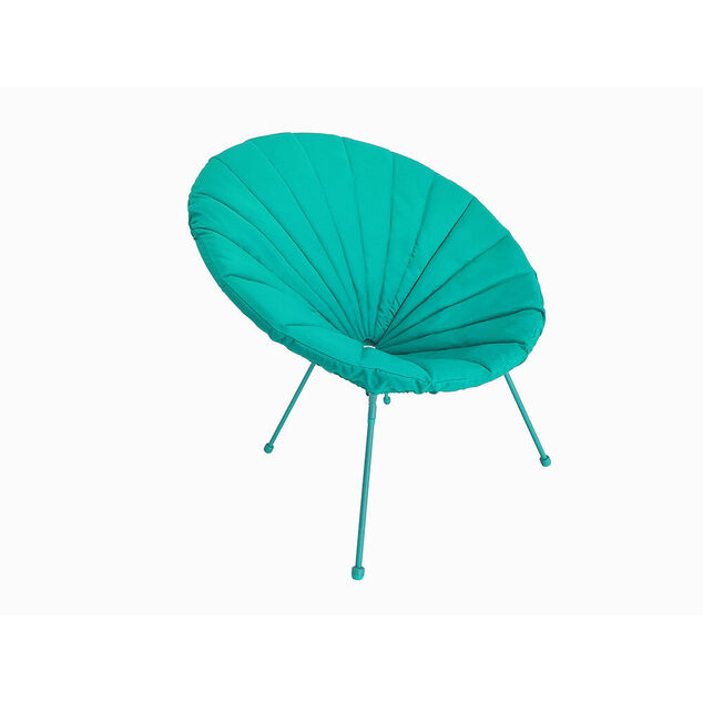 Housse de fauteuil de jardin Urban tissu d&eacute;perlant - Bleu - &Oslash;85xH37 cm
