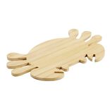 Planche &agrave; d&eacute;couper en bambou forme crabe 20,5x36cm