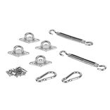 Accessoires de fixation pour voile d'ombrage acier