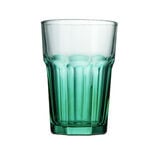 Verre bas en verre vert H12cm
