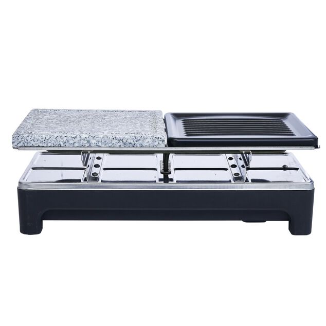 Appareil &agrave; raclette avec pierre de cuisson 8 personnes 1500W