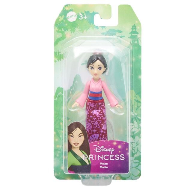 Poup&eacute;e mini princesse Disney tissu paillet&eacute; 16,5x3,5xH8cm (plusieurs mod&egrave;les)