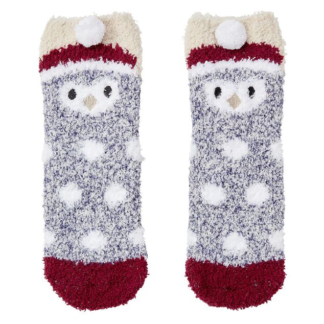 Coffret chaussettes en maille doudou motif Pingouin