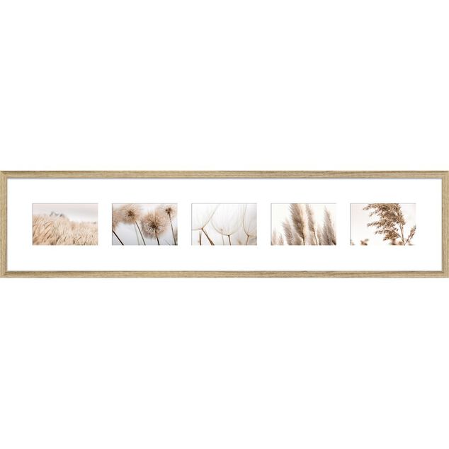P&ecirc;le-m&ecirc;le 5 vues contour bois 23x96cm (2 mod&egrave;les)
