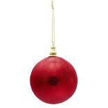 Boule de No&euml;l rouge &Oslash;10 cm