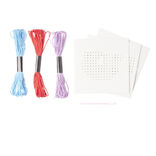 Kit cr&eacute;atif point de croix 3 dessins 31 pi&egrave;ces (2 mod&egrave;les)