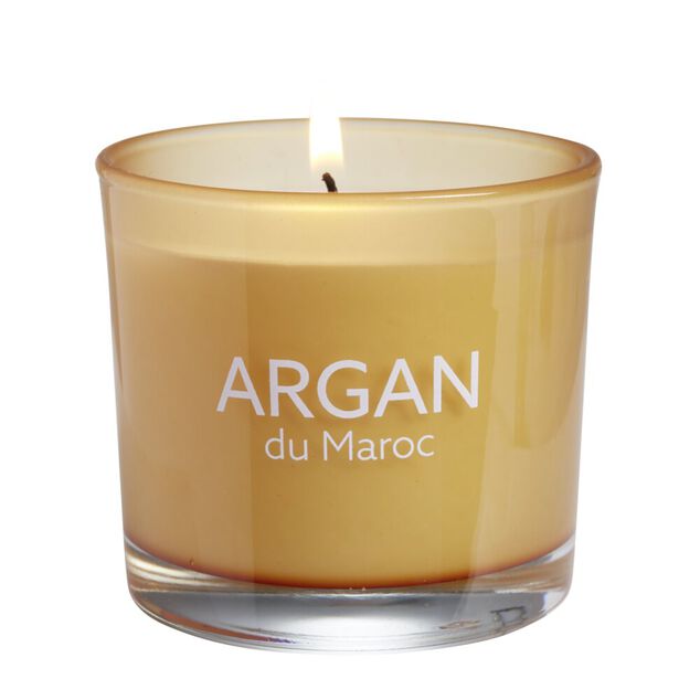 Bougie dans verre Ambiances Devineau senteur argan du Maroc 20H