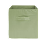 Pani&egrave;re de rangement Box Cube cartonn&eacute;e vert menthe 31x31xH29cm