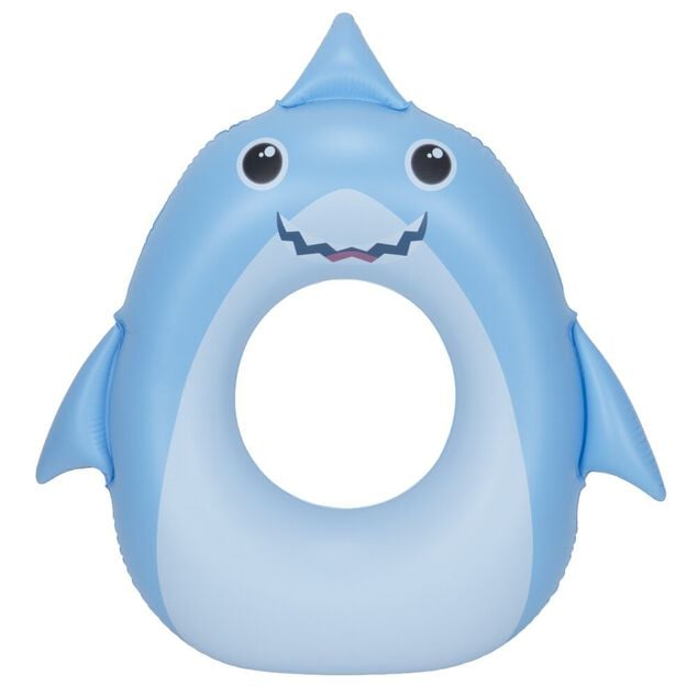 Bou&eacute;e gonfable requin Squichy plastique bleu &Oslash;60cm