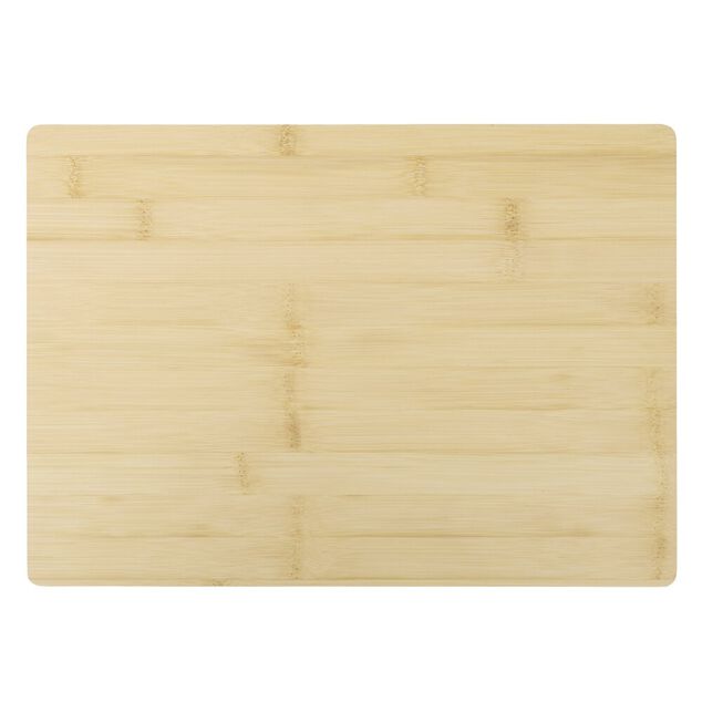Planche &agrave; d&eacute;couper rectangulaire bambou naturel 25x25cm (2 mod&egrave;les)
