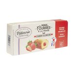 Minis g&acirc;teaux fourr&eacute;s fraise x9 p&acirc;tisserie tradition 150g