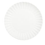 Assiette plate Venise rebord ondulé faïence blanc Ø26cm