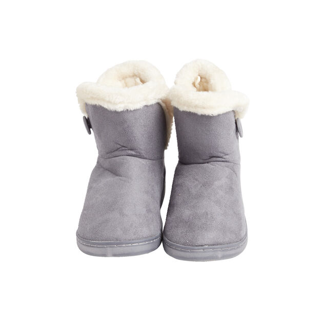 Chaussons boots fourrées - Gris - 13.00