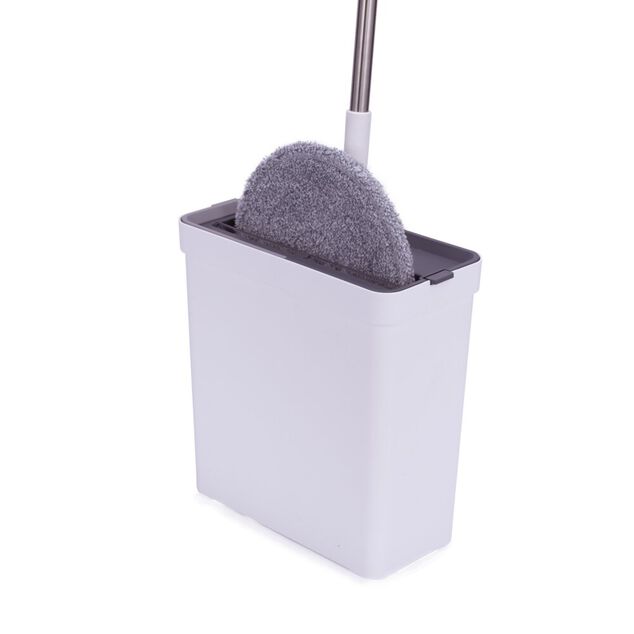 Seau essoreur compact 10L avec balai rotatif et 1 recharge 30,5x22xH148cm