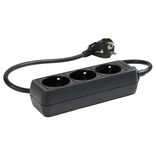 Multiprise noire 3 prises