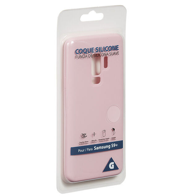 Coque en silicone Samsung S9+ rose
