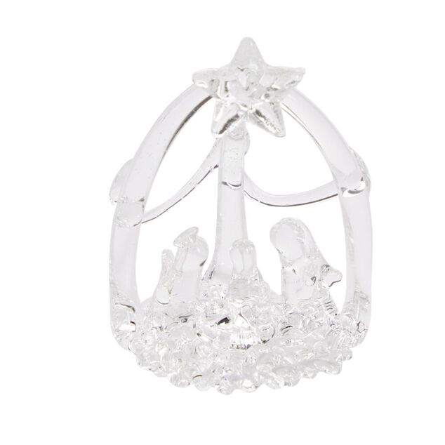 Crèche à suspendre en verre H7,5cm (6 modèles)