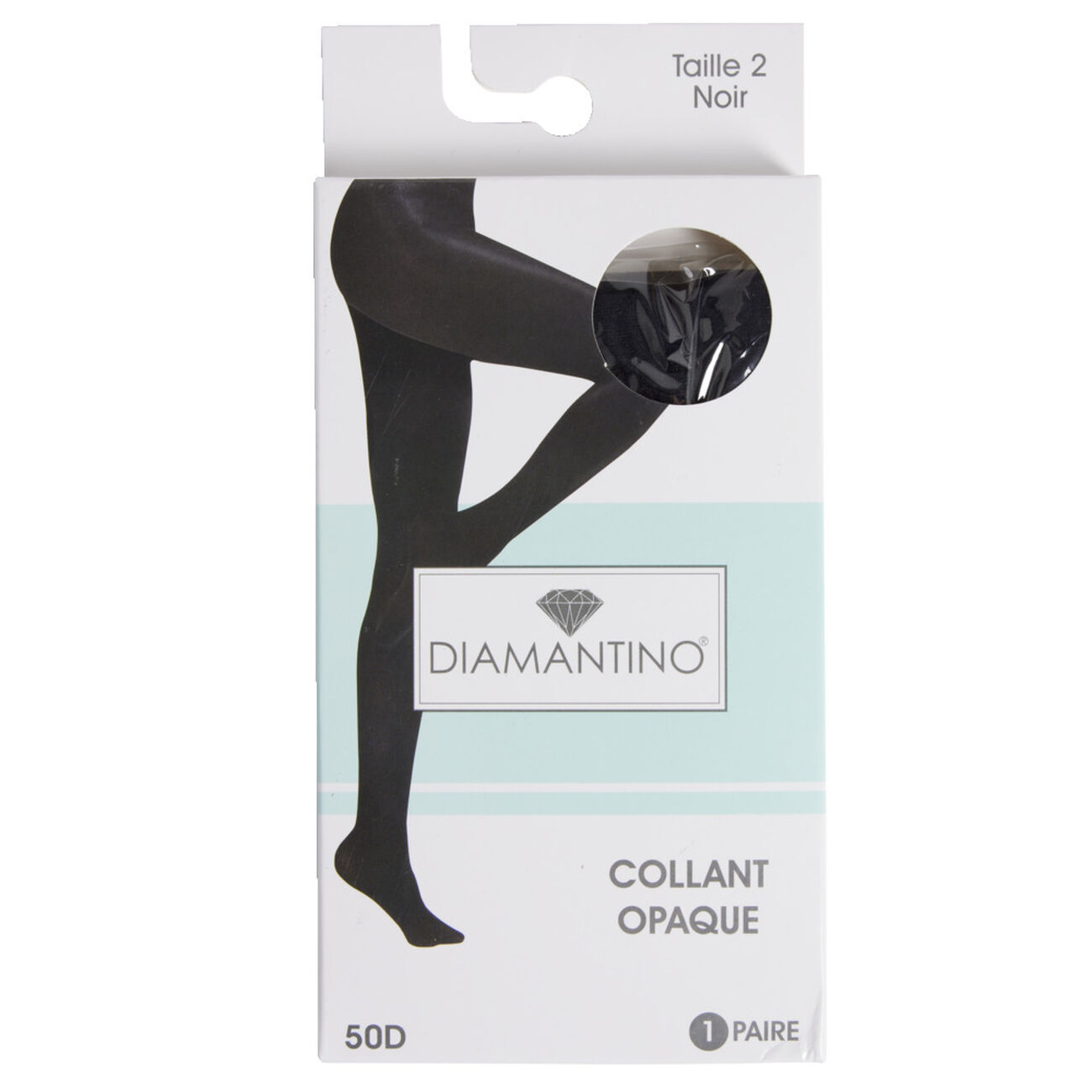 Collant Opaque Girardi Noir 50 Deniers - Taille 3/4, Fabriqué En Italie