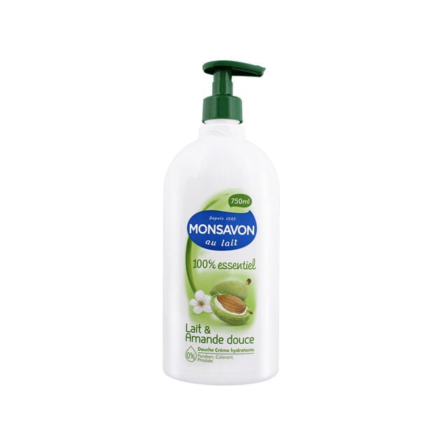 Gel douche Monsavon lait et amande douce 750ml