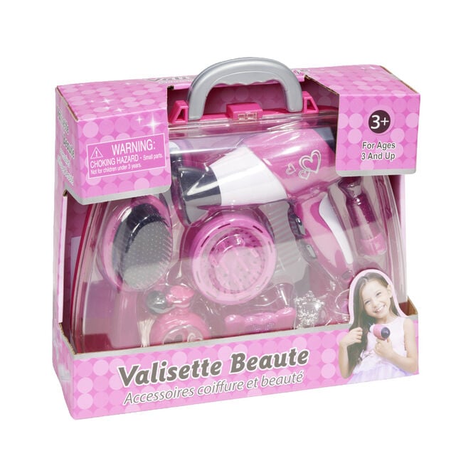 Mallette salon de beaut&eacute; rose