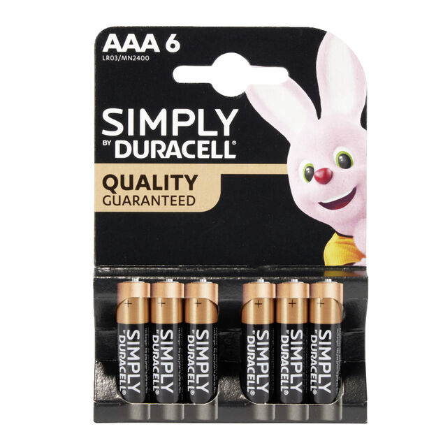 Pile LR03 type AAA x6 Duracell