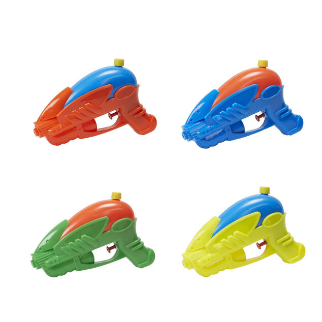 Pistolet &agrave; eau multicolore x4