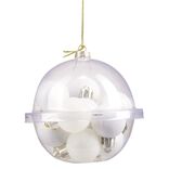 Petite boule de No&euml;l polystyr&egrave;ne blanc &Oslash;3cm x12