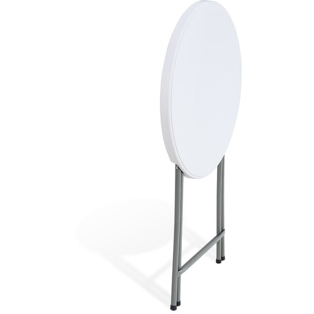 Table bar de jardin Fiesta blanc Ø80xH110cm