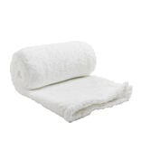 Plaid sherpa blanc L130x160cm