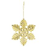 Suspension flocon brillant doré ou argenté