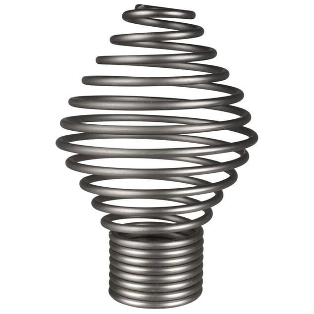 Embout pour tringle &agrave; rideaux x2 couleur m&eacute;tal nickel