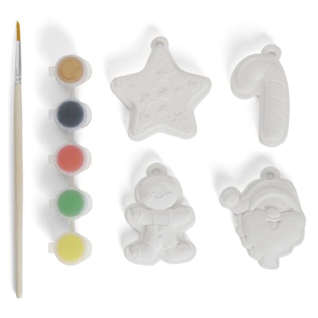 Suspension No&euml;l x4 peinture sur pl&acirc;tre