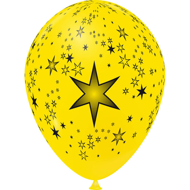 Ballon de baudruche design &eacute;toiles x8