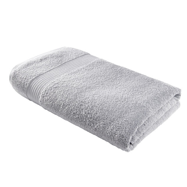 Drap de bain maxi 90x150cm coton gris acier