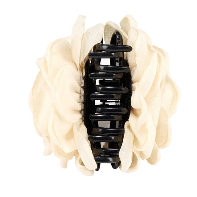 Pince &agrave; cheveux fleur cam&eacute;lia &Oslash;9cm (2 mod&egrave;les rouge ou &eacute;cru)