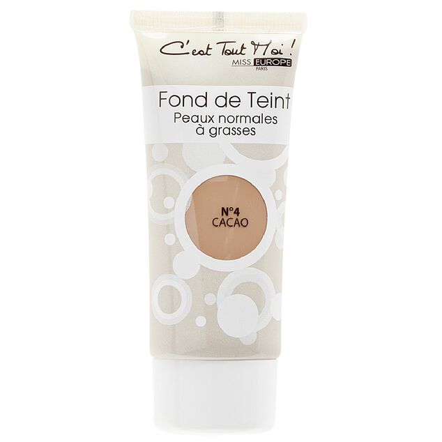 Fond de teint peau normale &agrave; grasse n&deg;4 Cacao