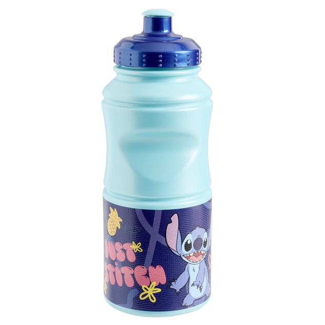 Gourde enfant sport Stitch plastique bleu 380ml