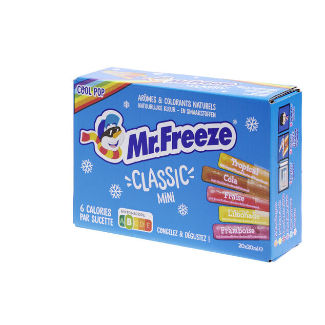 Glace à l'eau à congeler Mr.Freeze Cool Pop classique 20x20ml