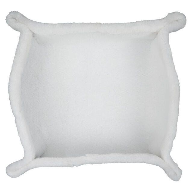 Panier couchage chat modulable gris et blanc 68x68cm