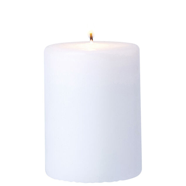 Bougie pilier blanche &Oslash;7xH10 cm