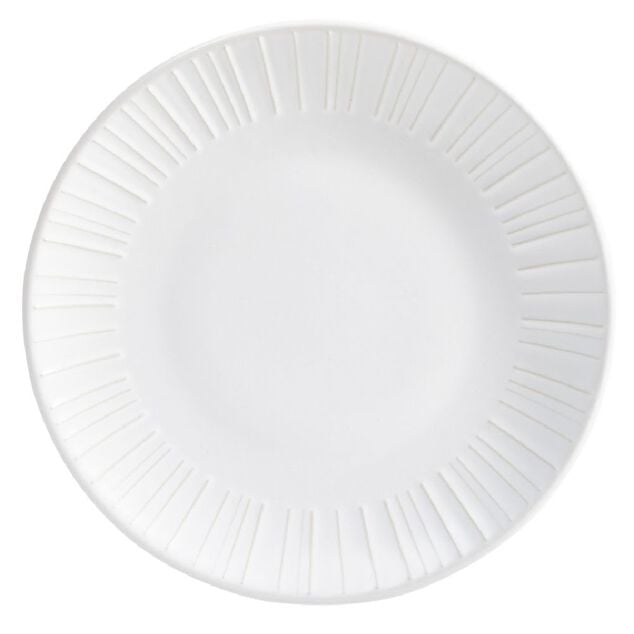 Assiette &agrave; dessert en c&eacute;ramique blanc &Oslash;21cm