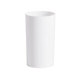 Gobelet salle de bain plastique blanc Ø6,5xH12cm