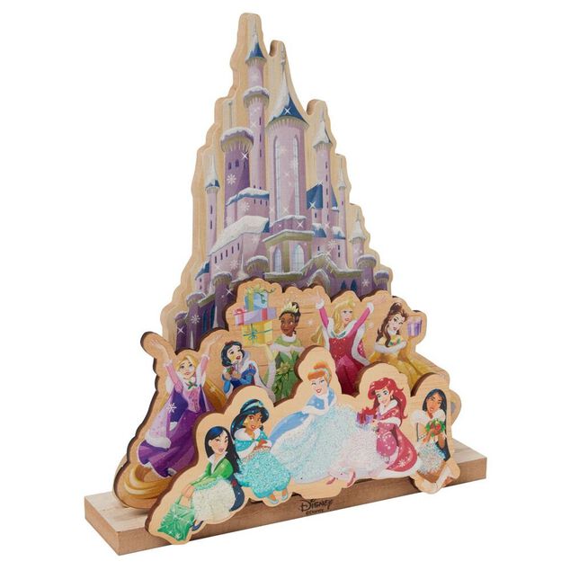 D&eacute;coration &agrave; poser Princesses Disney bois L21xH25cm