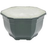 Pot rond fun&eacute;raire lest&eacute; noir &Oslash;15cm