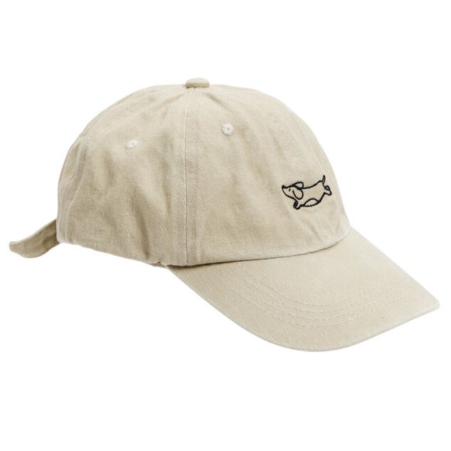 Casquette délavée avec motif brodé 27,5x18,xH10cm (4 modèles)